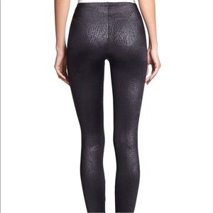 Wolford Delaney Reptile Snake Croc Print Textured Leggings Size M